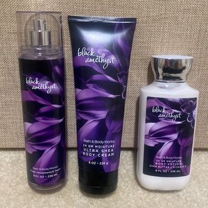 Black Amethyst Bath and Body set